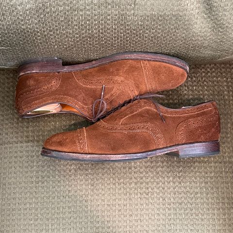 Allen Edmonds Strand in Snuff Brown Suede
