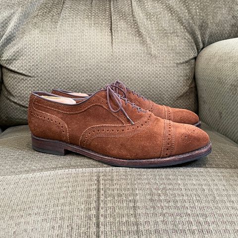 Allen Edmonds Strand in Snuff Brown Suede
