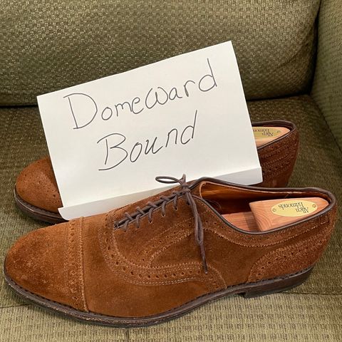 Allen Edmonds Strand in Snuff Brown Suede