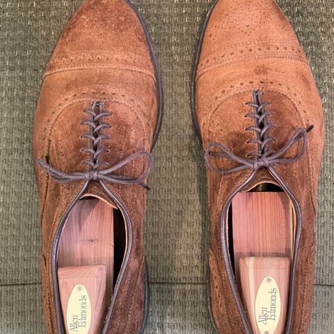 Allen Edmonds Strand in Snuff Brown Suede