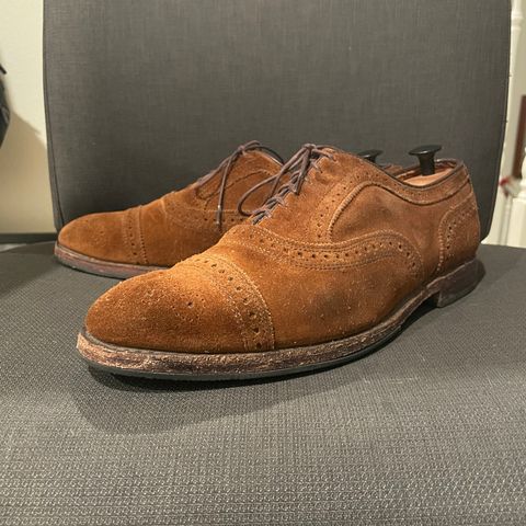 Allen Edmonds Strand in Snuff Brown Suede