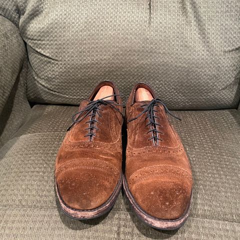 Allen Edmonds Strand in Snuff Brown Suede