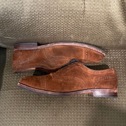 Allen Edmonds Strand in Snuff Brown Suede