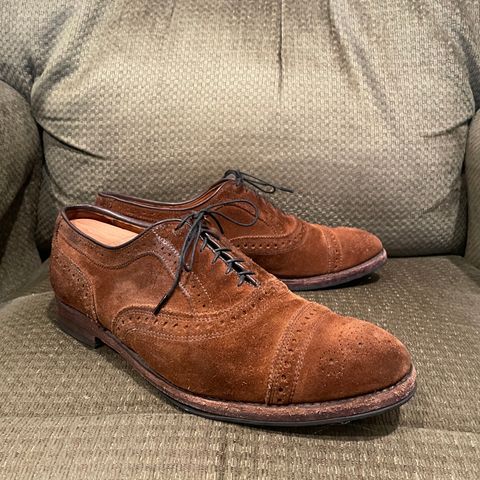 Allen Edmonds Strand in Snuff Brown Suede