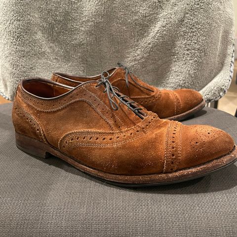 Allen Edmonds Strand in Snuff Brown Suede