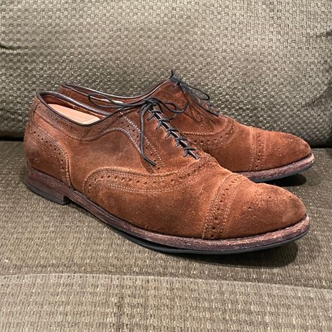 Allen Edmonds Strand in Snuff Brown Suede