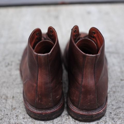 Grant Stone Cap Toe Boot in Annonay Choco Rusticalf