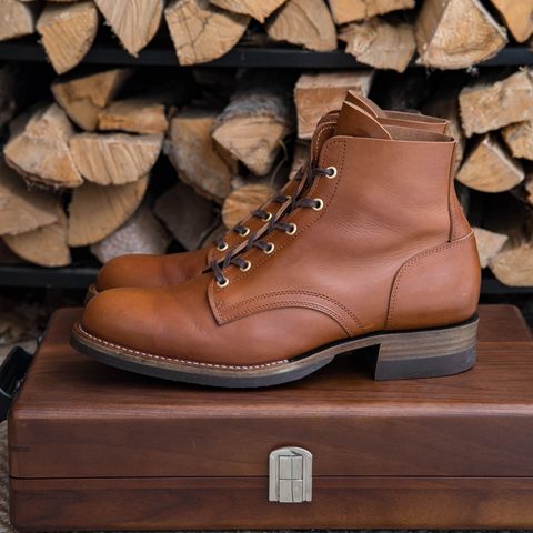 Jack & White Brothers Letterman ZERO in Badalassi Carlo Cognac Minerva