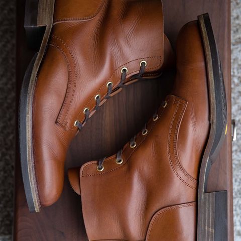Jack & White Brothers Letterman ZERO in Badalassi Carlo Cognac Minerva