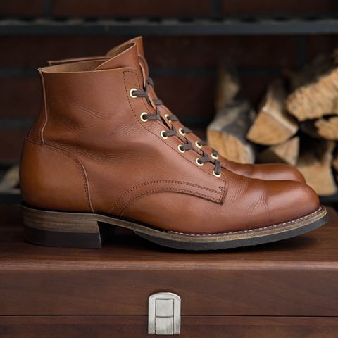 Jack & White Brothers Letterman ZERO in Badalassi Carlo Cognac Minerva