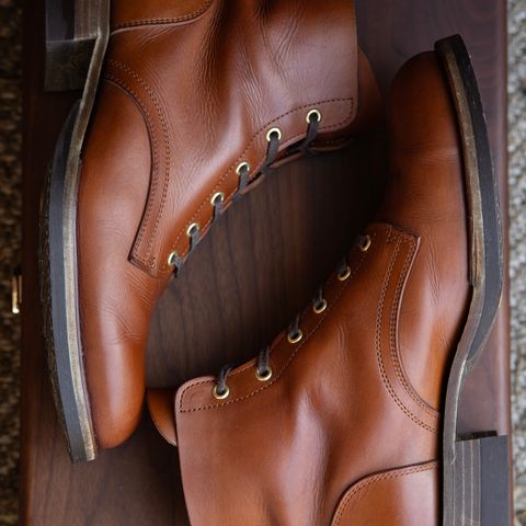 Jack & White Brothers Letterman ZERO in Badalassi Carlo Cognac Minerva