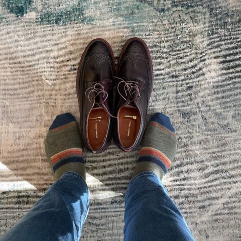 Alden Long Wing Blucher in Horween Color 8 Shell Cordovan