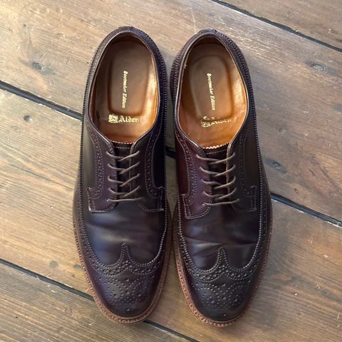 Alden Long Wing Blucher in Horween Color 8 Shell Cordovan