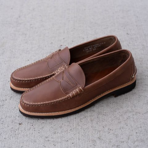 Rancourt & Co. Beefroll Penny Loafers LH in Seidel Natural Double Shot
