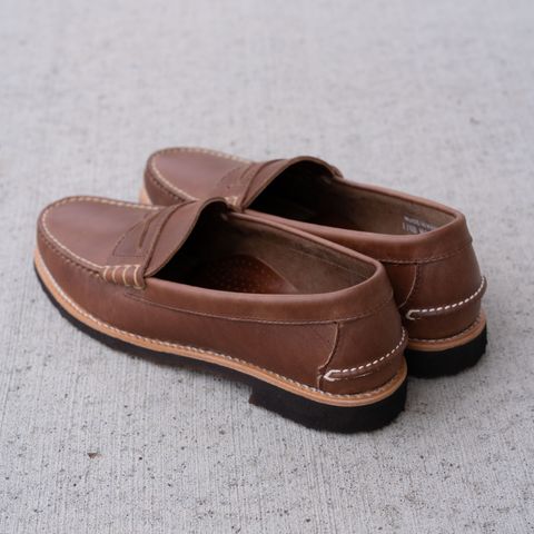 View photo of Rancourt & Co. Beefroll Penny Loafers LH in Seidel Natural Double Shot