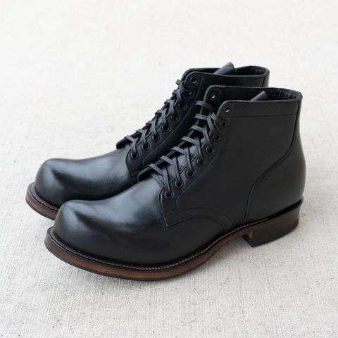 View photo of Viberg Service Boot in Horween Black Wooly Chromexcel