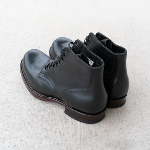 View photo of Viberg Service Boot in Horween Black Wooly Chromexcel