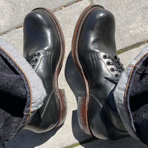 Viberg Service Boot in Horween Black Wooly Chromexcel