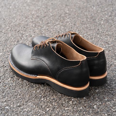 DIY Work Oxford in Horween Tumbled Black Chromexcel
