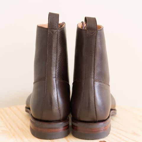 Meermin Balmoral Boot in D’Annonay Dark Brown Softcalf