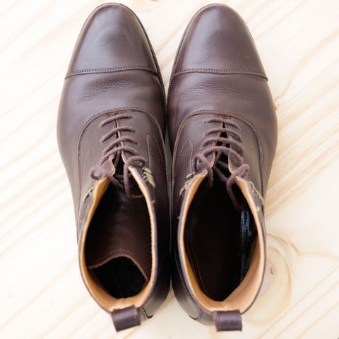 Meermin Balmoral Boot in D’Annonay Dark Brown Softcalf