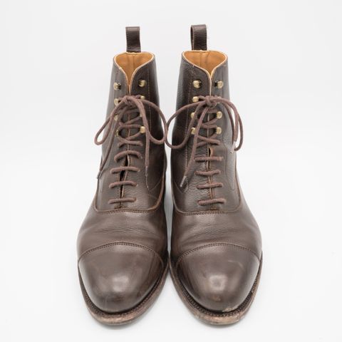 Meermin Balmoral Boot in D’Annonay Dark Brown Softcalf