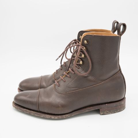 Meermin Balmoral Boot in D’Annonay Dark Brown Softcalf