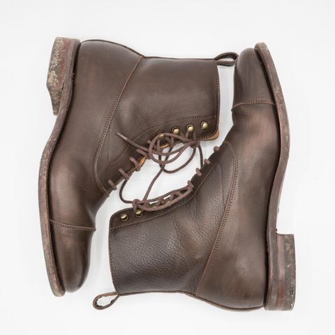 Meermin Balmoral Boot in D’Annonay Dark Brown Softcalf