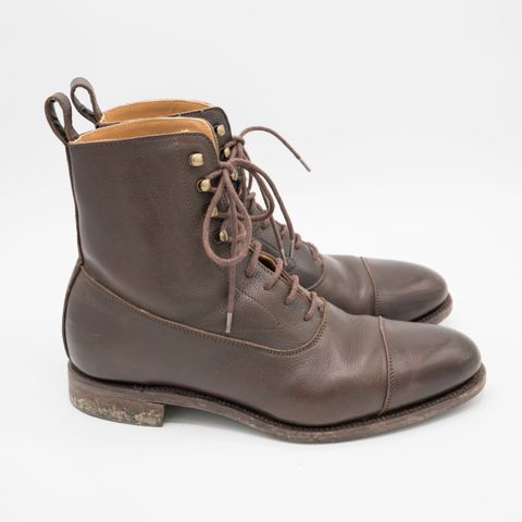 Meermin Balmoral Boot in D’Annonay Dark Brown Softcalf