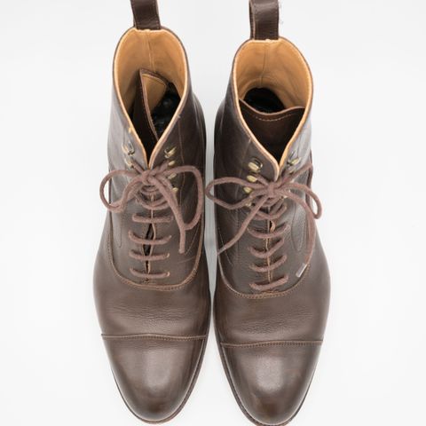 Meermin Balmoral Boot in D’Annonay Dark Brown Softcalf