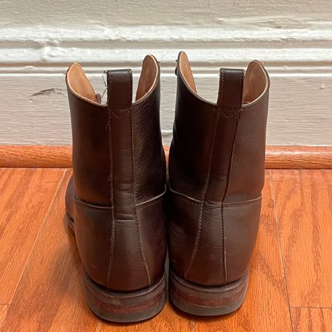 View photo of Meermin Balmoral Boot in D’Annonay Dark Brown Softcalf