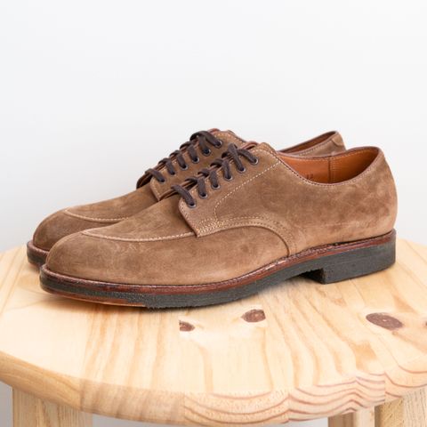 View photo of Alden Algonquin V-Tip Blucher in Snuff Suede