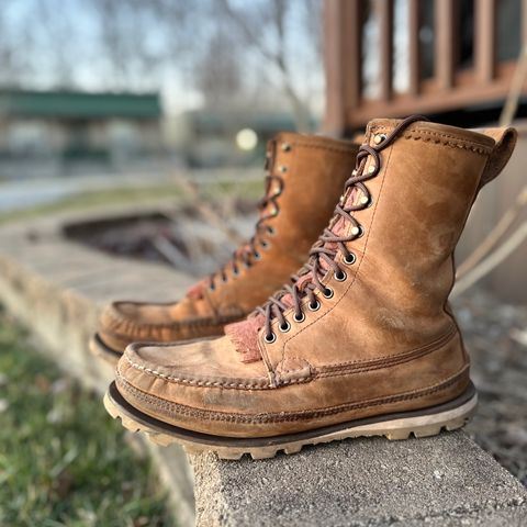 View photo of Russell Moccasin Co. South 40 Birdshooter in Pecos Gaucho Chamois