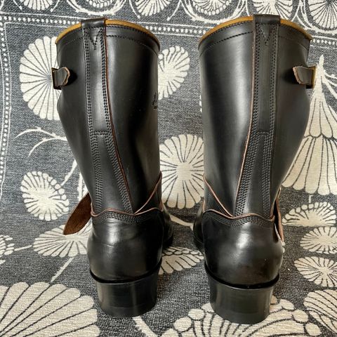 Role Club Engineer Boots in Horween Black Chromexcel Horsehide