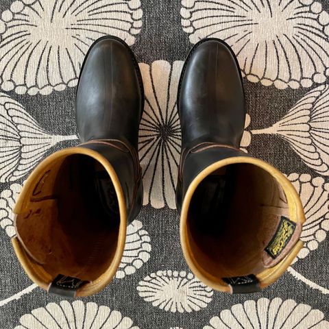 Role Club Engineer Boots in Horween Black Chromexcel Horsehide