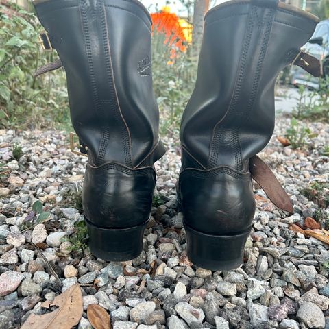 Role Club Engineer Boots in Horween Black Chromexcel Horsehide