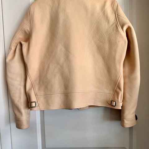 Mister Freedom Campus Stud Jacket in Natural Veg Tan Cowhide
