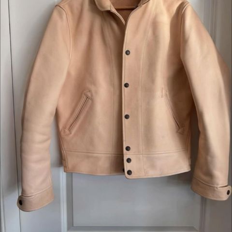 Mister Freedom Campus Stud Jacket in Natural Veg Tan Cowhide