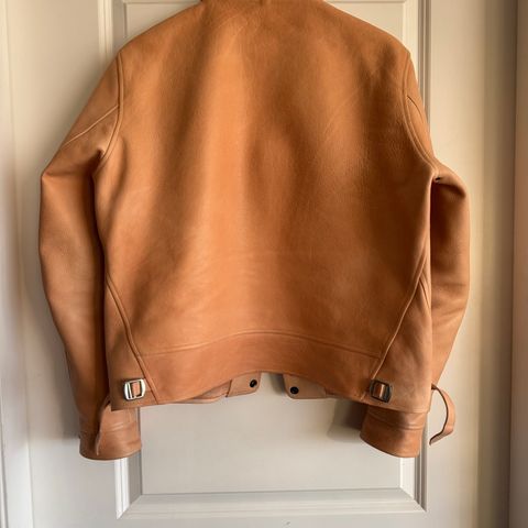 Mister Freedom Campus Stud Jacket in Natural Veg Tan Cowhide