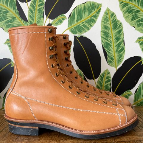 Flame Panda Monkey Boot in Maryam Natural Horsebutt