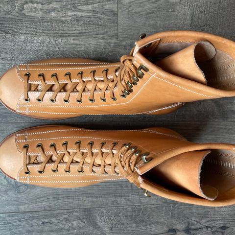 Flame Panda Monkey Boot in Maryam Natural Horsebutt