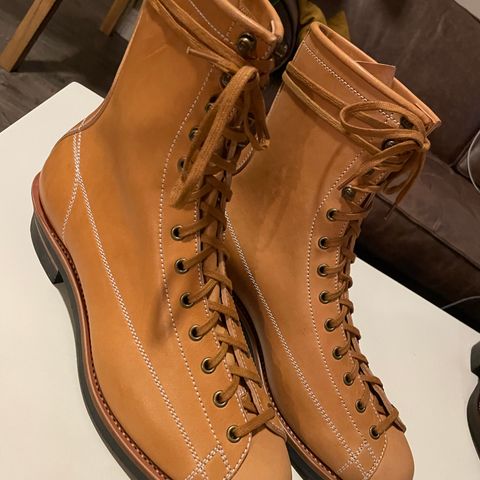 Flame Panda Monkey Boot in Maryam Natural Horsebutt