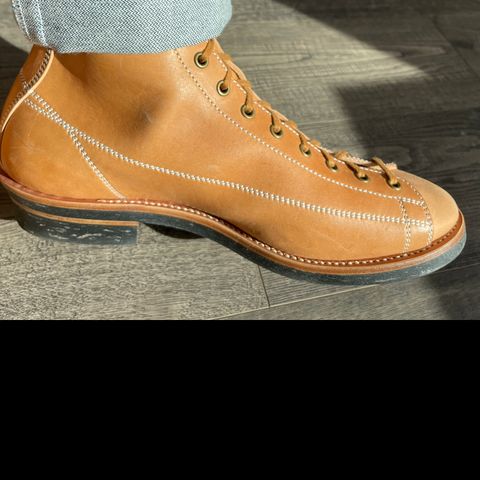 Flame Panda Monkey Boot in Maryam Natural Horsebutt