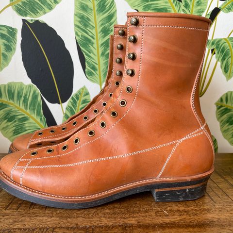 Flame Panda Monkey Boot in Maryam Natural Horsebutt