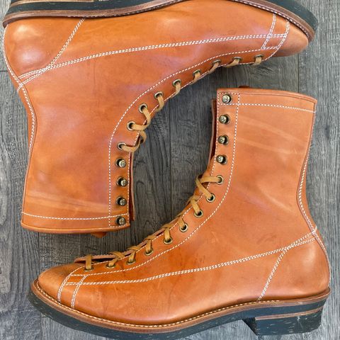 Flame Panda Monkey Boot in Maryam Natural Horsebutt