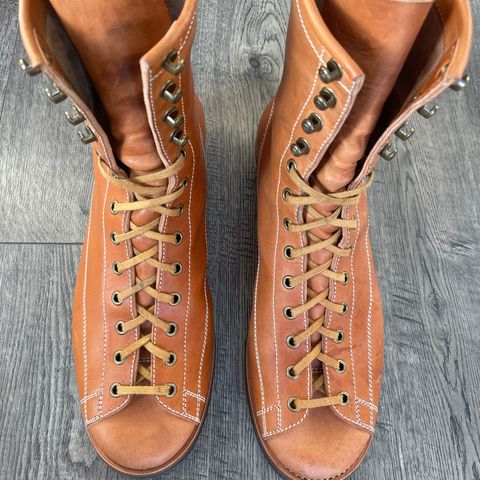 Flame Panda Monkey Boot in Maryam Natural Horsebutt