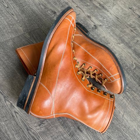 Flame Panda Monkey Boot in Maryam Natural Horsebutt