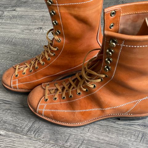 Flame Panda Monkey Boot in Maryam Natural Horsebutt