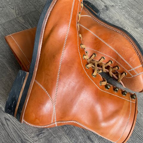 Flame Panda Monkey Boot in Maryam Natural Horsebutt