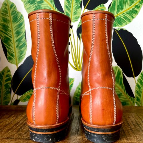 Flame Panda Monkey Boot in Maryam Natural Horsebutt